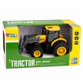Traktor Rolniczy Farmerski Ze Spychaczem Światła Dźwięki Żółty 1:24