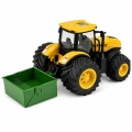 Traktor Rolniczy Farmerski Z Rozsiewaczem Nawozu Światła Dźwięk Żółty 1:24