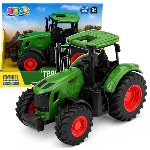 Traktor Rolniczy Farmerski Gospodarski Gumowe Koła Zielony 1:24