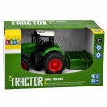 Traktor Rolniczy Farmerski Z Rozsiewaczem Nawozu Gumowe Koła Zielony 1:24