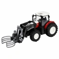 Traktor Rolniczy z Chwytakiem Do Bel Zdalnie Sterowany RC Czerwony 1:24
