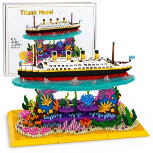 Klocki konstrukcyjne Statek Titanic na rafie koralowej, 3892 elementy