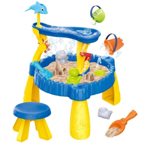 WOOPIE STOLIK WODNY XL Z KRZESEŁKIEM 2w1 PIASKOWNICA DELFINEK 12EL. 53705