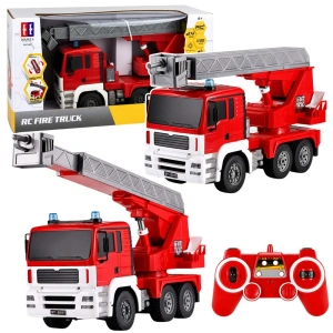 Wóz strażacki RC z obrotowym wysięgnikiem 660° 1:20 Lean Toys