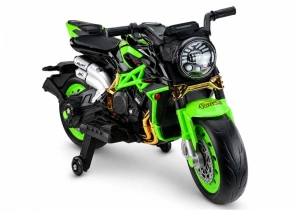 Motor na akumulator XW-07 z podświetlanymi kołami LED – zielony