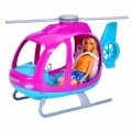 Zestaw Lalka Anlily Duży Helikopter Ruchome Śmigła Zestaw Fioletowy