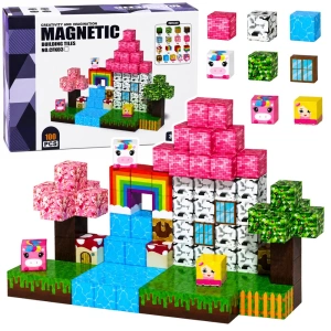 Klocki magnetyczne Magiczna Kraina 3D – 100 elementów