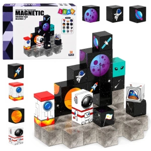 Klocki magnetyczne Kosmos 3D – 50 elementów