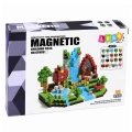 Zestaw Klocki Magnetyczne Kostki Sześciany Piksele Las 3D 100 el.