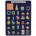 WOOPIE Klocki Magnetyczne Konstrukcyjne Świecące 3D Park Dinozaurów 124el.
