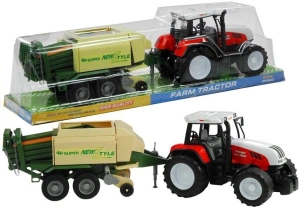 Duży traktor z przyczepą rolniczą 65 cm