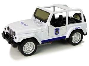 Samochód terenowy policyjny biały Lean Toys