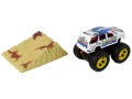 Auto Resorak Z Naciągiem Monster Truck Big Foot Gumowe Opony Rampa