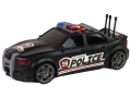 Auto Sportowe Otwierany Bagażnik Policja Światła Dźwięki Czarny 1:16
