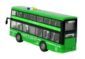 Autobus Piętrowy Na Baterie Światła Dźwięki Napęd Frykcyjny Zielony 1:16