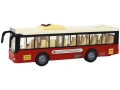 Autobus Na Baterie Światła Dźwięki Czerwony Miejski  1:16