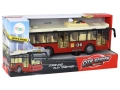 Autobus Na Baterie Światła Dźwięki Czerwony Miejski  1:16
