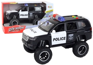 Pojazd terenowy Raptor Policja czarny z efektami świetlnymi i dźwiękowymi