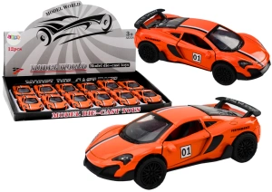 Pomarańczowe autko sportowe Lean Toys 1:32 z napędem frykcyjnym