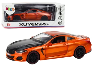Auto sportowe metalowe z napędem frykcyjnym 1:24 pomarańczowe