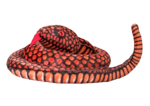 Maskotka pluszowa wąż czerwony 100 cm Lean Toys