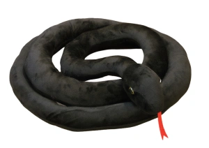 Maskotka pluszowa wąż czarny 110 cm Lean Toys