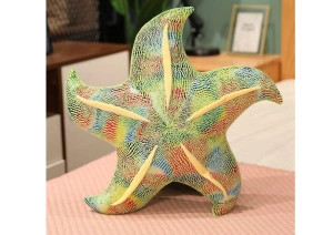 Maskotka pluszowa Rozgwiazda zielona poduszka 20 cm Lean Toys