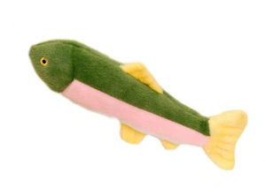 Pluszowa rybka z piszczałką kolorowa 30 cm