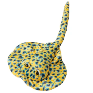 Maskotka pluszowa płaszczka żółta w kropki 50 cm