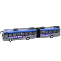Autobus Policyjny Przegubowy Zdalnie Sterowany RC Światła Szary 1:32