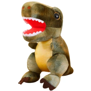 Pluszowa maskotka przytulanka dinozaur z teksturą skóry zielony 32 cm
