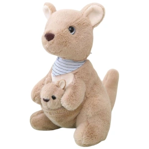 Pluszowa maskotka przytulanka kangur z młodym 23 cm