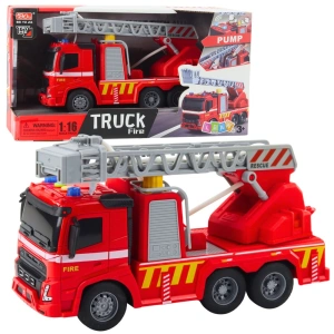 Wóz strażacki Truck Fire 1:16 ze światłem, dźwiękiem i funkcją rozpylania wody