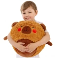 Piłka Do Skakania Rosnąca Pluszowa Kapibara Brązowa Pompka 50 cm