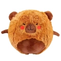 Piłka Do Skakania Rosnąca Pluszowa Kapibara Brązowa Pompka 50 cm