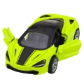 Samochód Sportowy Metalowy Napęd Światła Dźwięki Zielony 1:32