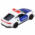 Autko Sportowe Policyjne Samochód Z Napędem Metalowy Pull-Back Biały 1:43