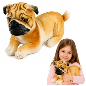 Pluszowy piesek mops 25 cm Lean Toys