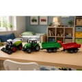 Zestaw Pojazdy Rolnicze Traktor Sieczkarnia Przyczepy Transport 1:68 4 szt.