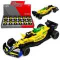 Autko Wyścigówka Metalowa Formuła Napęd Pull Back Żółta 1:43