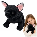 Pluszowa Maskotka Przytulanka Piesek Buldog Francuski Czarny 22 cm