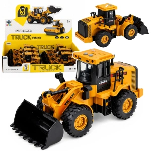Ładowarka kołowa z ruchomą łyżką, światłem i dźwiękiem 1:43 Lean Toys