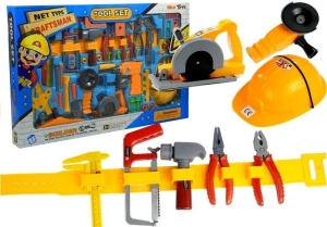 Lean Toys Zestaw narzędzi dla majsterkowicza z pasem, 55 elementów