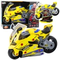 Motocykl Do Rozkręcania 2w1 DIY Warsztat Światła Dźwięki Dym Żółty 43cm