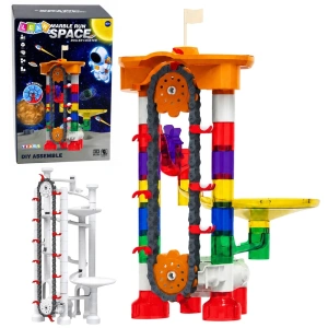 Lean Toys Kosmiczny tor kulkowy 3D 85 elementów