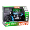 Motocykl Zabawkowy Na Baterie Napęd Światła Dźwięki Niebieski