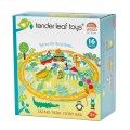 TENDER LEAF TOYS MATA DO ZABAWY Z DREWNIANYMI ZABAWKAMI - SAFARI TL8360