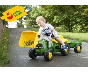 ROLLY TOYS TRAKTOR Z PRZYCZEPĄ I ŁYŻKĄ KID JOHN DEERE 2-5 LAT 023110