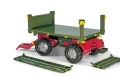 ROLLY TOYS PRZYCZEPA WYWROTKA DO TRAKTORA MULTI TRAILER DWUOSIOWA ZIELONA 125005