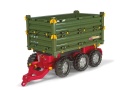 ROLLY TOYS PRZYCZEPA WYWROTKA DO TRAKTORA MULTI TRAILER TRZYOSIOWA ZIELONA 125012